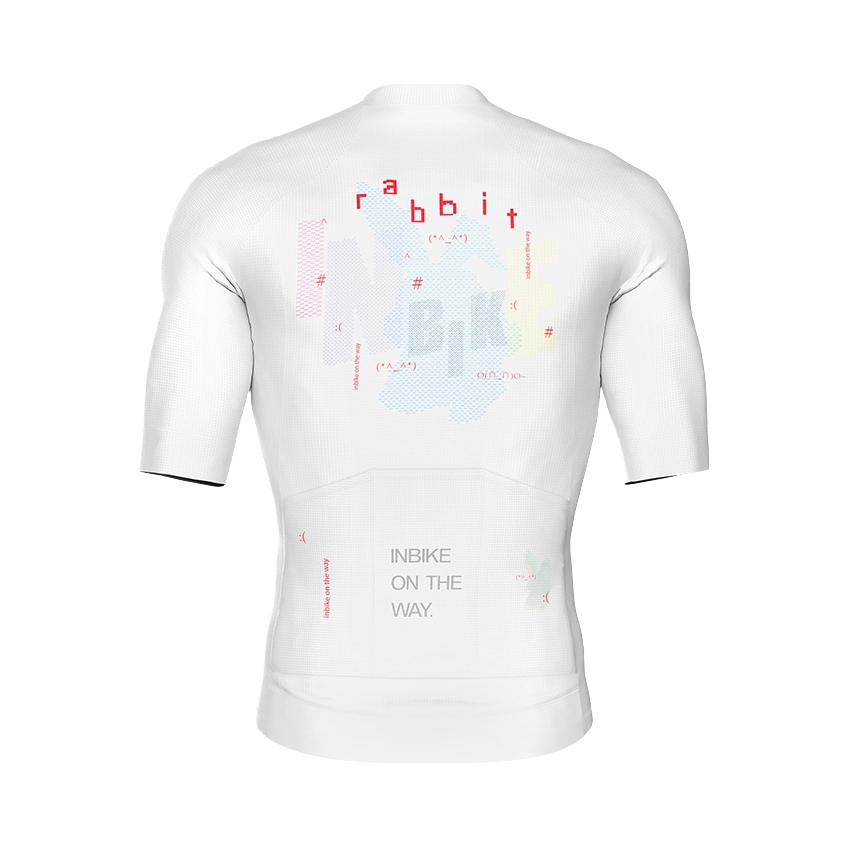 推荐商品：INBIKE 公路自行车速干排汗短袖骑行服 男女同款 白