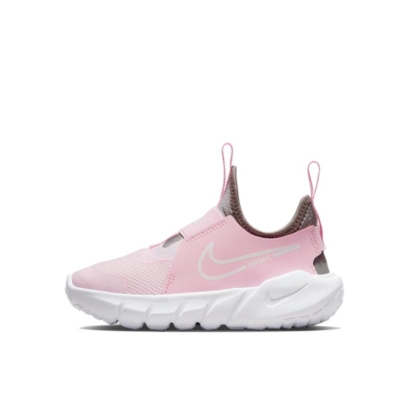 推荐商品：Nike  Flex Runner 2  减震防滑 舒适轻便 网面透气  一脚蹬 运动鞋 儿童 小童/粉色