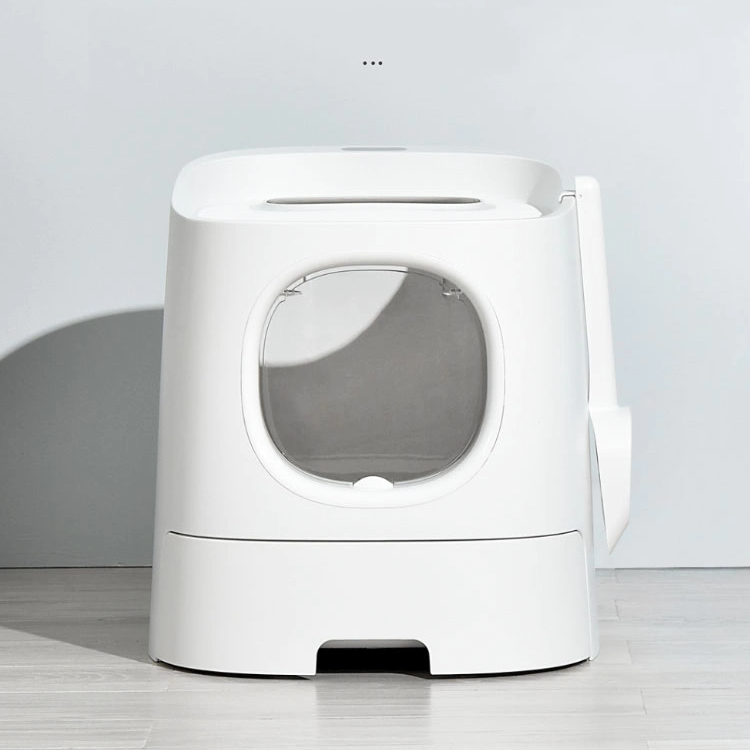 推荐商品：homerun/霍曼 头等舱猫砂盆抽屉式防外溅半封闭式猫厕所