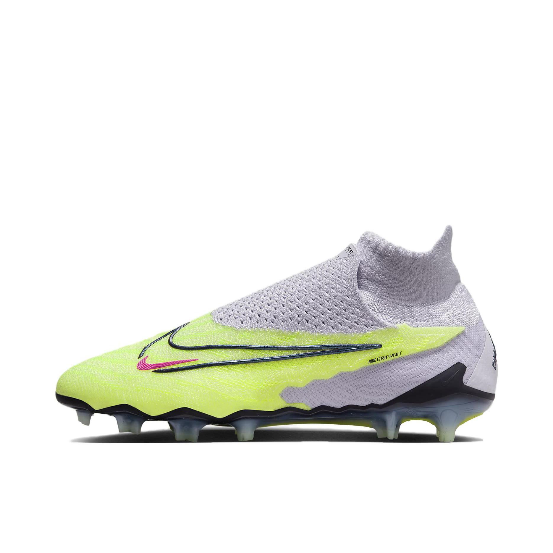 推荐商品：Nike Phantom GX Elite DF FG SE 顶级 胶质长钉 天然草地 防滑耐磨织物 足球鞋 黄色