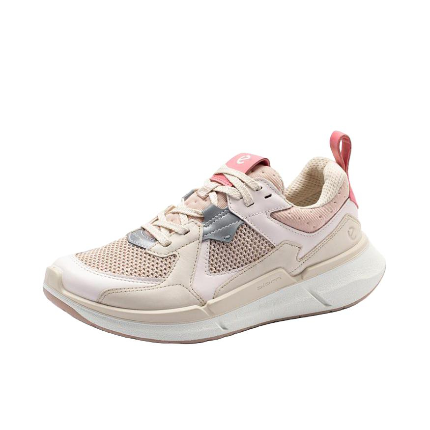 推荐商品：ECCO/爱步 Biom 2.2 牛皮 缓震轻便 舒适耐磨 低帮 时尚简约 运动休闲鞋 830773 女款/粉色