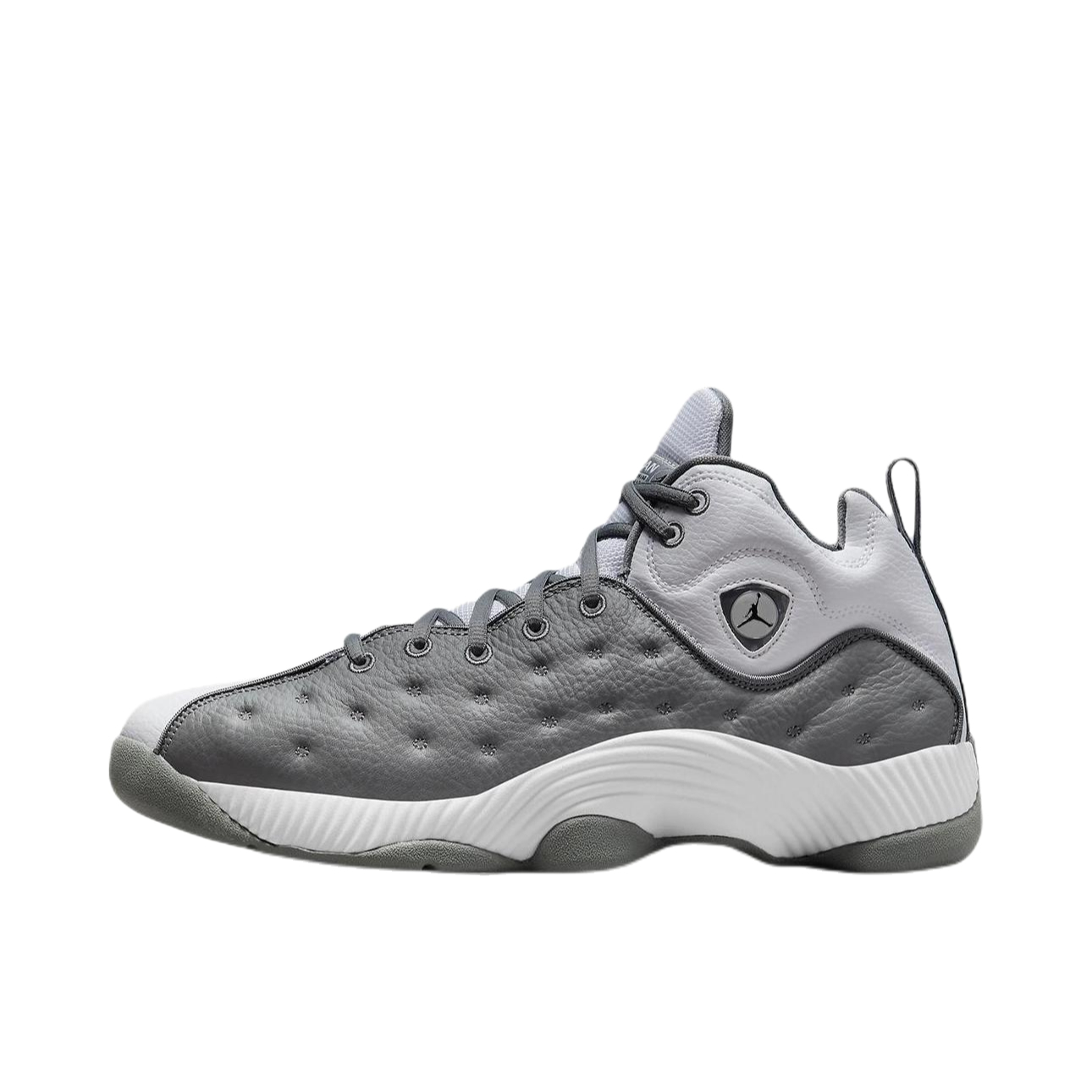 推荐商品：Jordan Jumpman Team 2 实战训练 缓震耐磨 防滑 复古 织物 篮球鞋 灰色