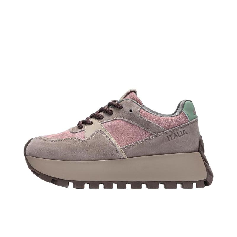 推荐商品：Kappa 厚底增高 低帮 防滑耐磨 舒适轻便 潮流百搭 复古 老爹鞋 K0E25MC33J-602 雄鹿棕/奶茶粉