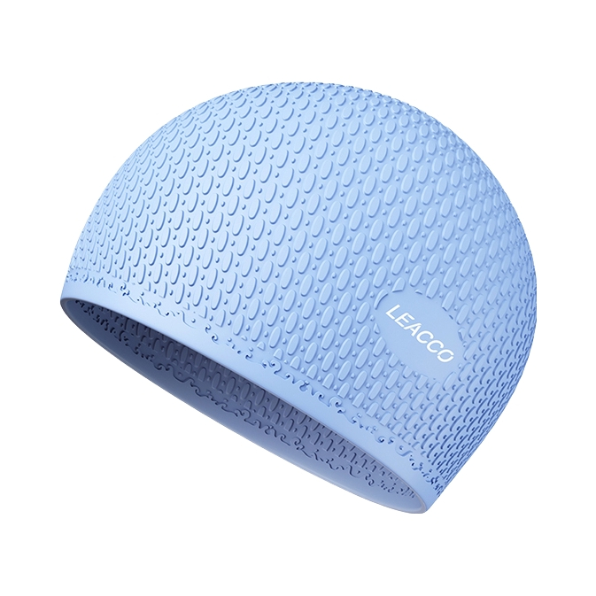 推荐商品：Leacco/力酷 防水 不勒头 硅胶 长发 硅胶 泳帽 YM-SD2