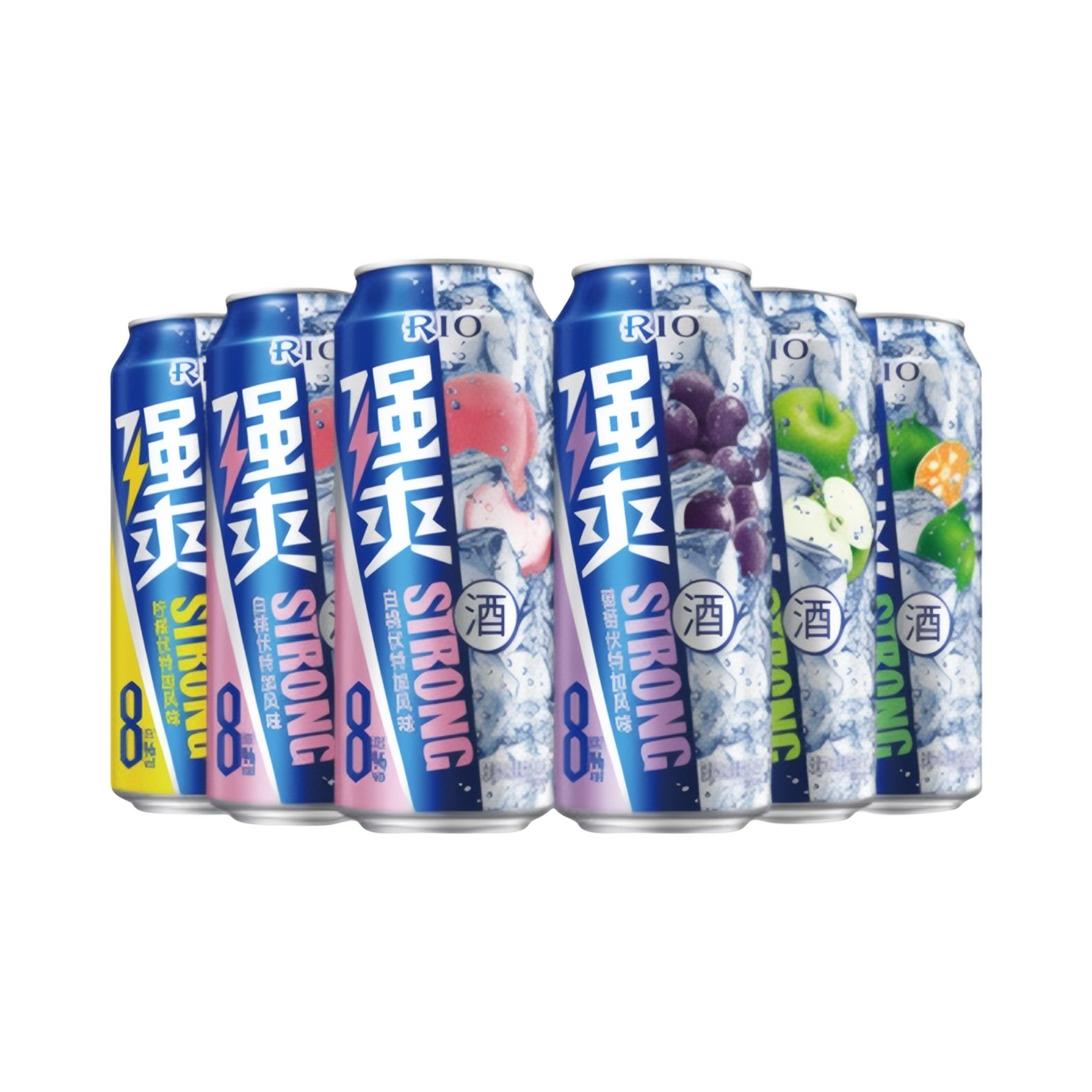 推荐商品：RIO/锐澳 强爽系列 预调鸡尾酒 8%vol 500ml/罐 多口味组合 聚会 组合装