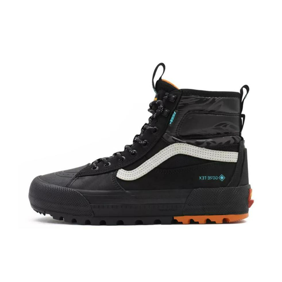 推荐商品：Vans/范斯 SK8-Hi 板鞋 潮流经典拼接复古街头厚底 高帮/亮黑色