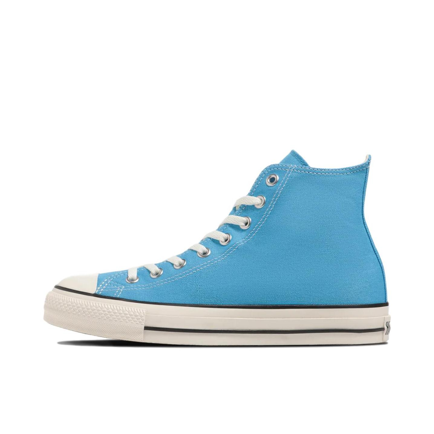 推荐商品：Converse/匡威 Chuck Taylor All Star 帆布鞋 常青款轻便防滑耐磨百搭复古圆头减震贴合高帮 米白/湖蓝