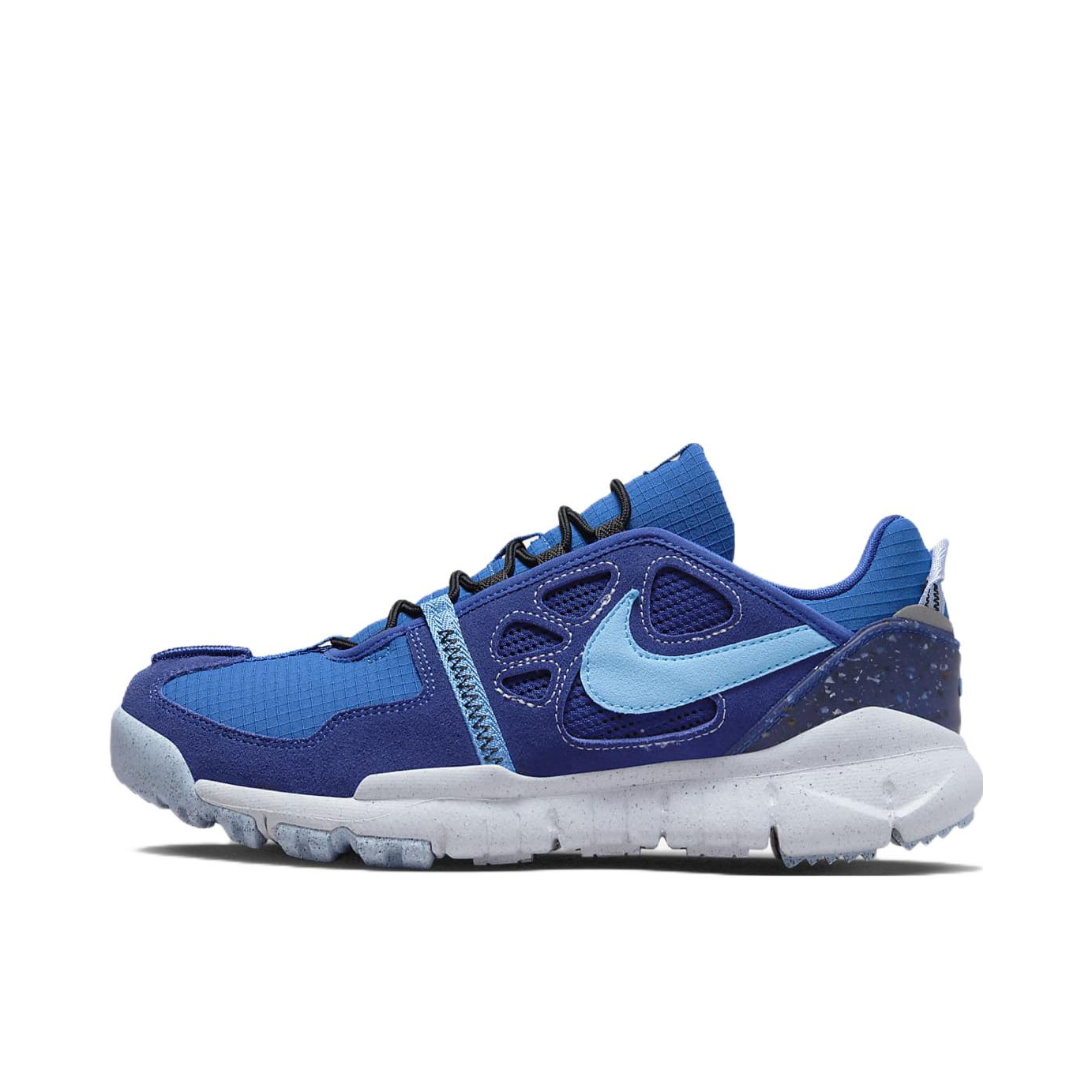 推荐商品：Nike Free Terra Vista 跑鞋 回弹缓震耐磨轻便透气户外织物赤足感 蓝色/白色