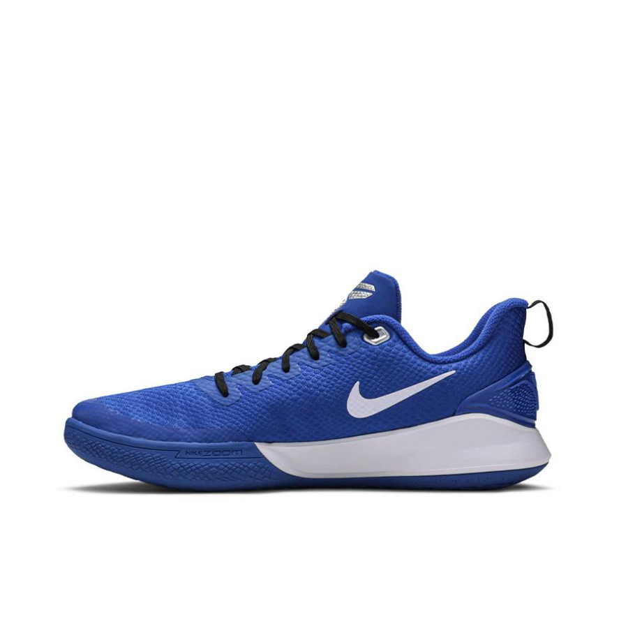 推荐商品：Nike Mamba Focus 舒适透气 网布织物 防滑减震 支撑 篮球鞋 Blue/Black 蓝黑