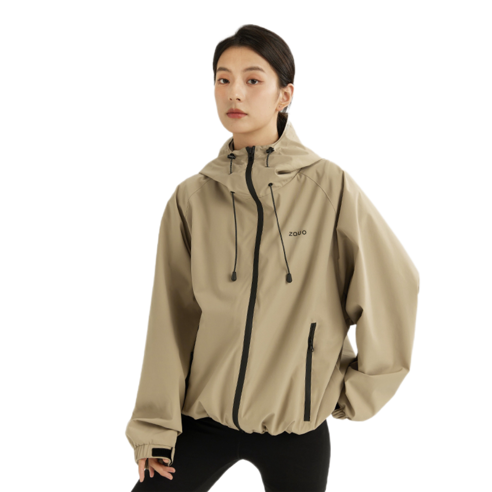 推荐商品：【张予曦同款】zauo 防风防水保暖透气三合一冲锋衣 男女同款 20065SM 卡其