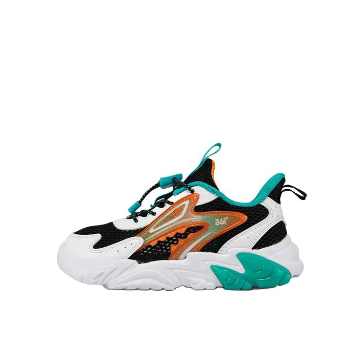 推荐商品：361° 舒适百搭 防滑耐磨 减震透气 运动鞋儿童 K72424802 黑色/白色/绿色/橙色