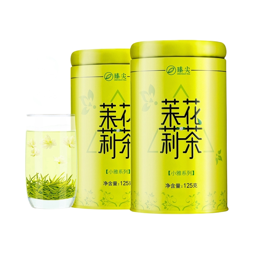 推荐商品：臻尖 小雅 茉莉花茶 罐装新茶浓香型