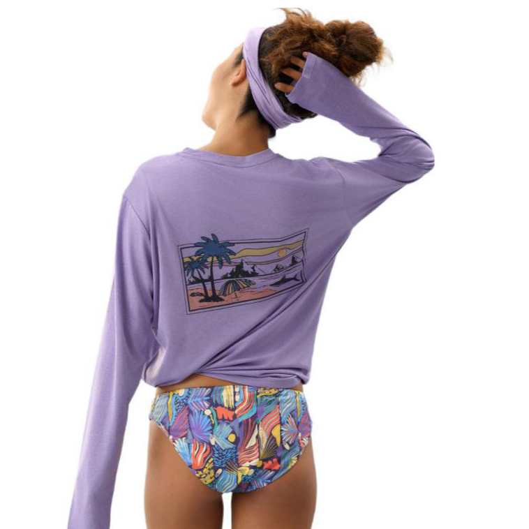 推荐商品：ReCommon 吸湿排汗防晒凉感长袖T恤 女装 2502M02007 雾紫