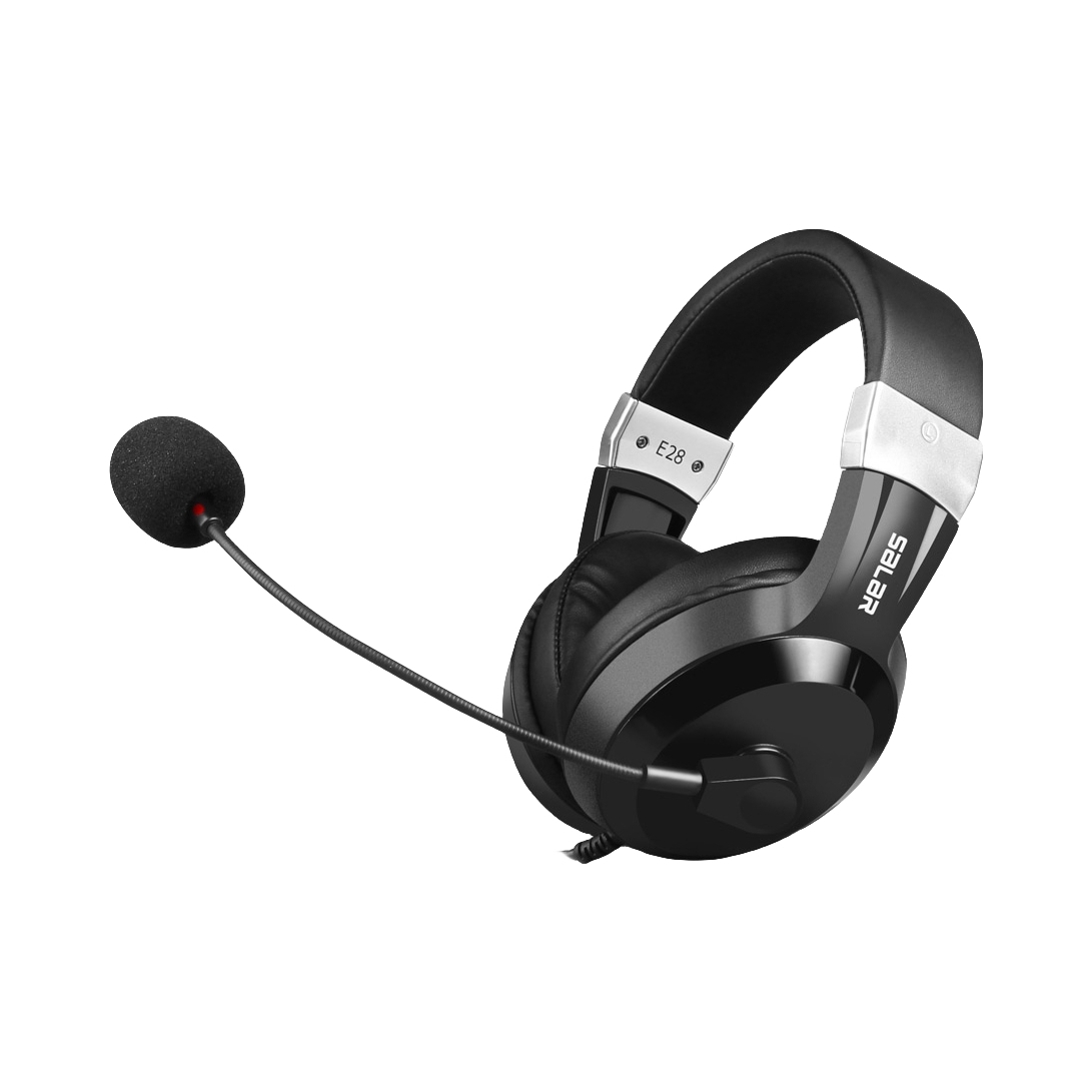 推荐商品：Salar/声籁 E28 头戴式 有线耳机 灵敏麦克风 强磁喇叭 五芯铜线