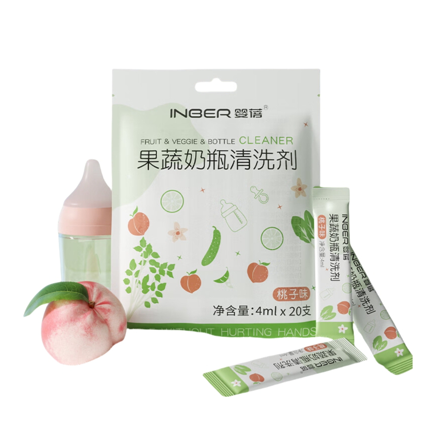 推荐商品：婴蓓 果蔬清洗剂便捷包装