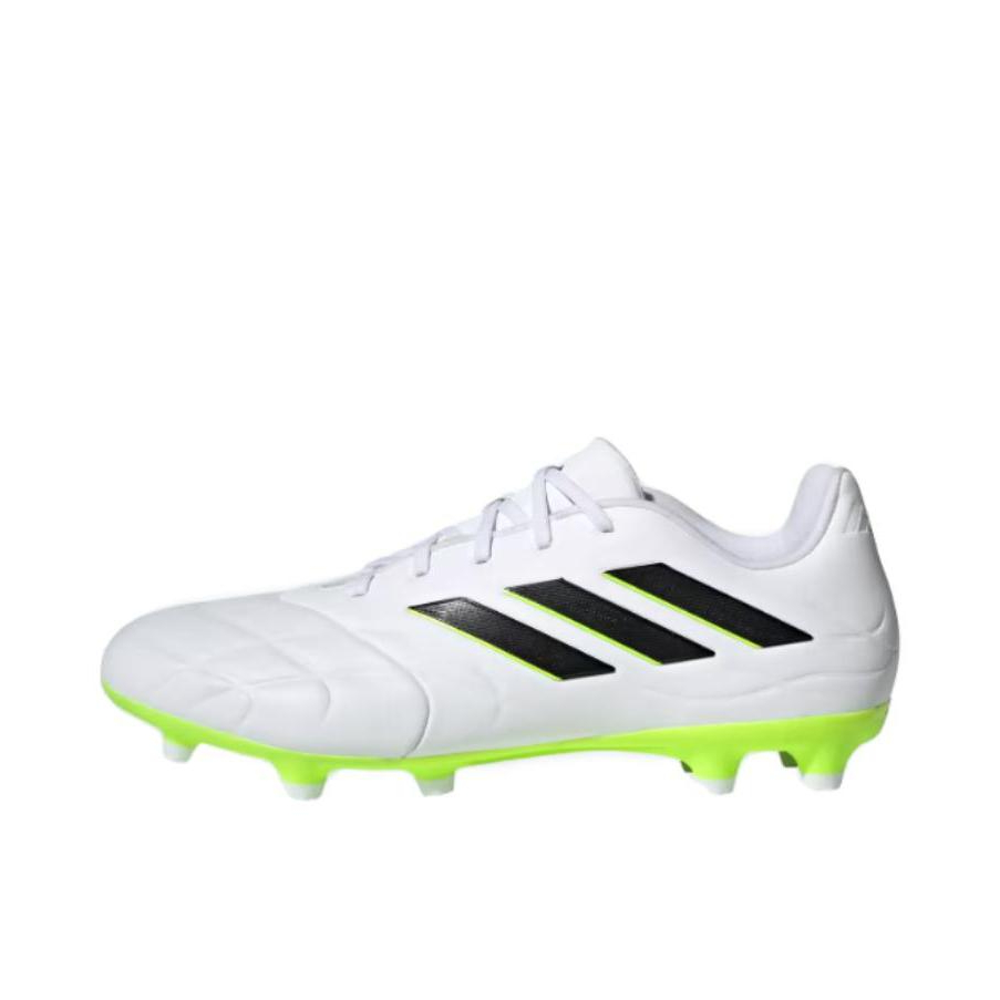 推荐商品：adidas Copa Pure.3 FG 中端 长钉 硬天然草场 防滑 足球鞋 荧光绿/白色