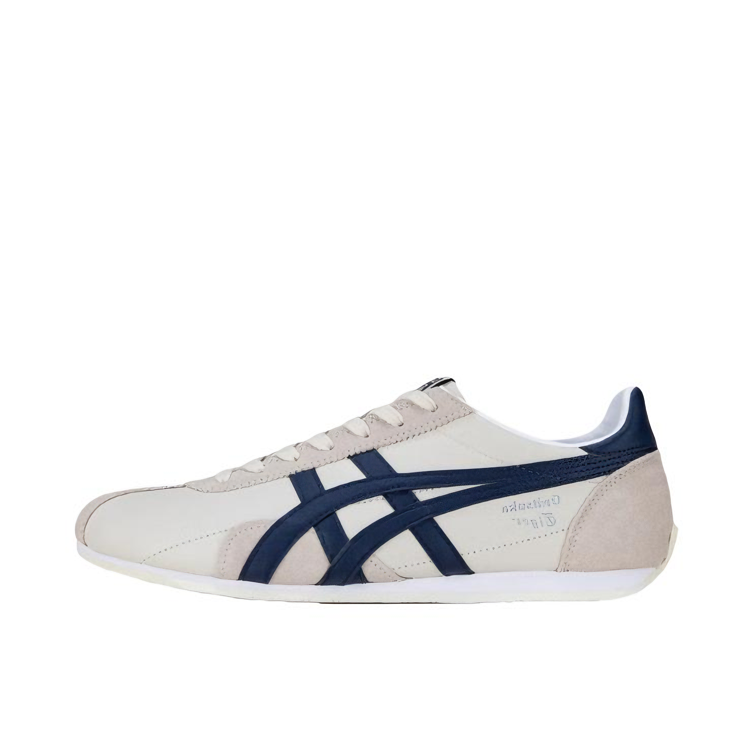 推荐商品：Onitsuka Tiger 鬼冢虎 Runspark 运动休闲鞋 轻便透气舒适减震防滑耐磨复古 米色/蓝色