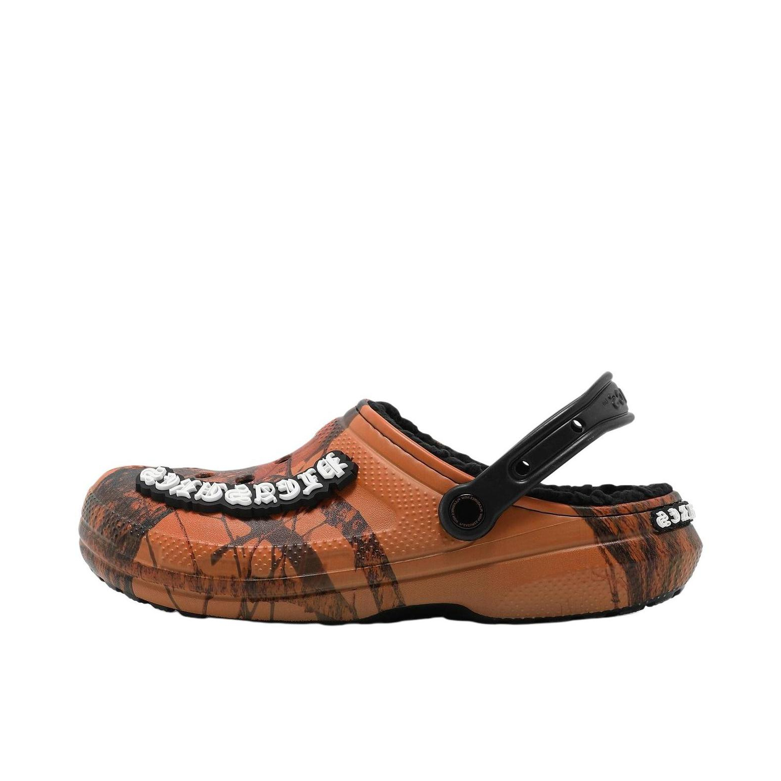 推荐商品：Crocs/卡骆驰 Dylan Clog 包头 套脚 平底 低跟 洞洞鞋 拖鞋 Pleasures联名/橙色
