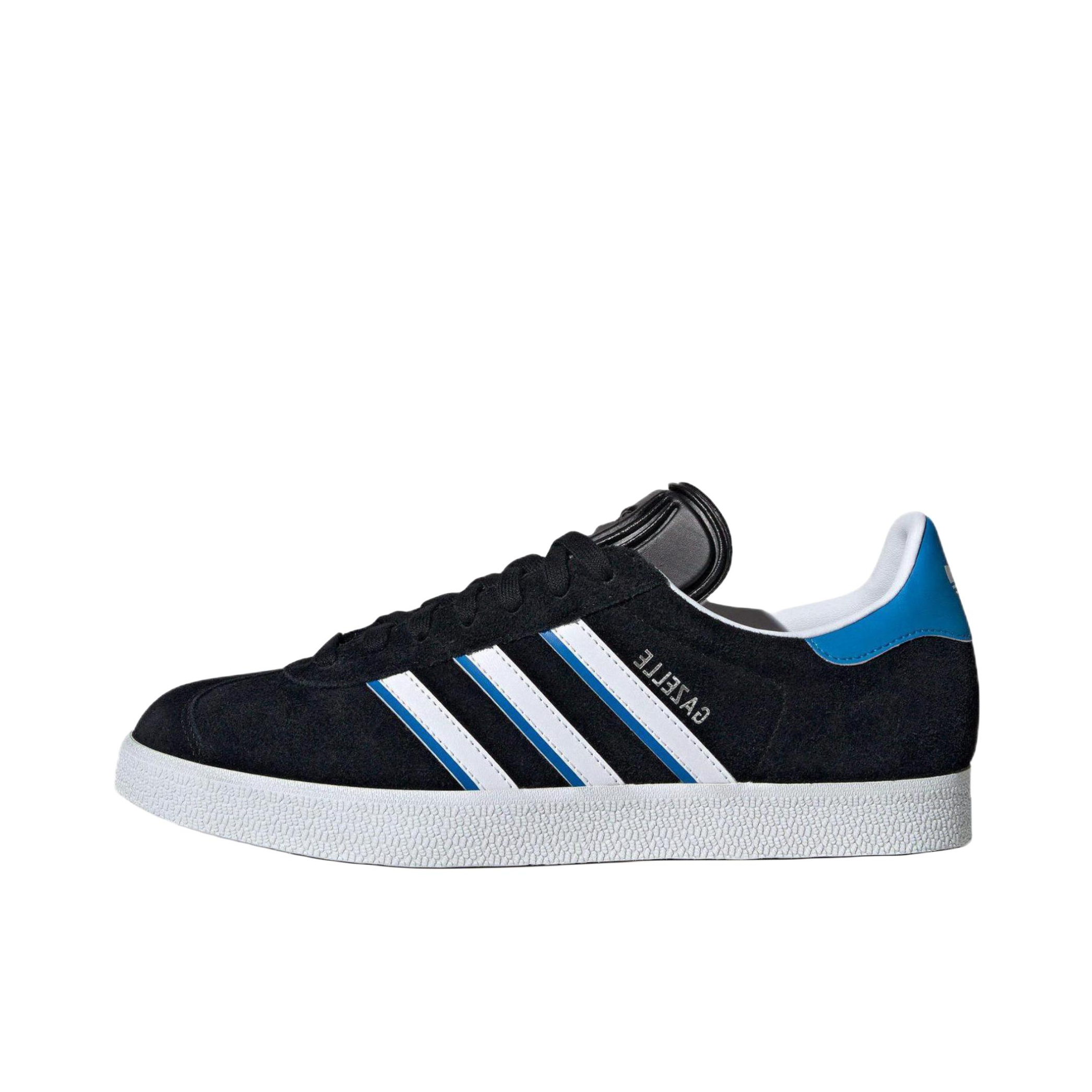 推荐商品：adidas Originals Gazelle T头鞋 德训鞋 板鞋 轻便复古薄底舒适百搭减震耐磨贴合圆头 黑色/午夜蓝