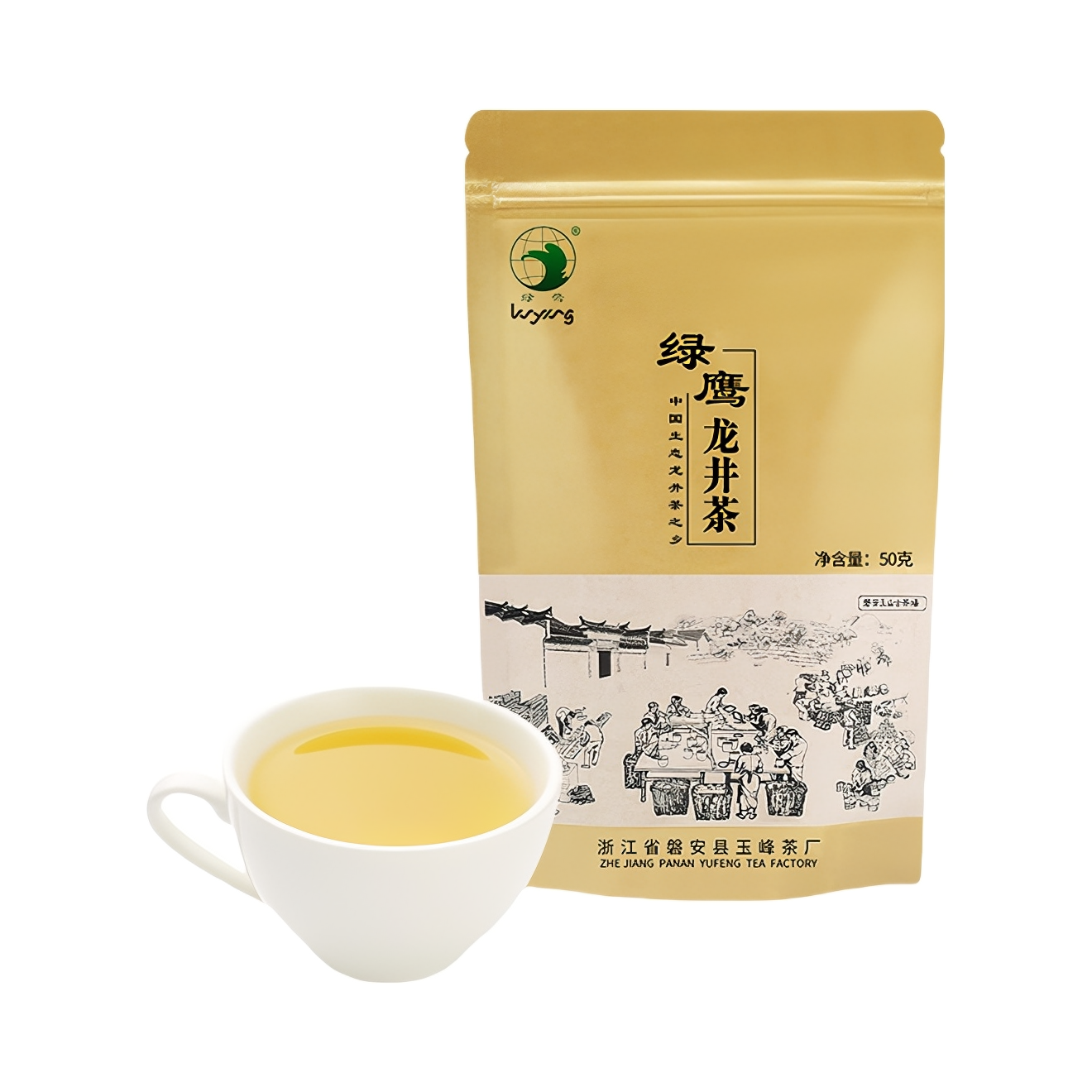 推荐商品：绿鹰 二级 龙井茶 袋装