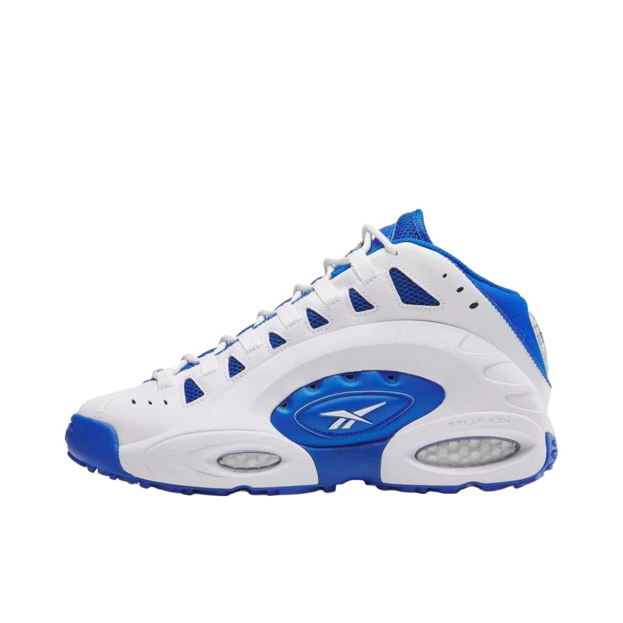 推荐商品：Reebok/锐步 ES22 防滑耐磨 圆头 篮球鞋 白色/蓝色