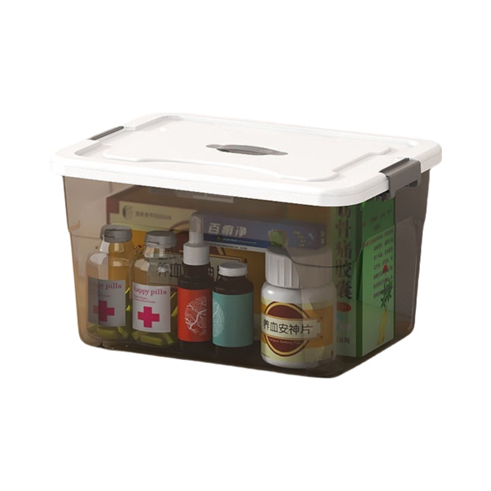 推荐商品：荼雪丝 塑料 透明带盖 收纳箱