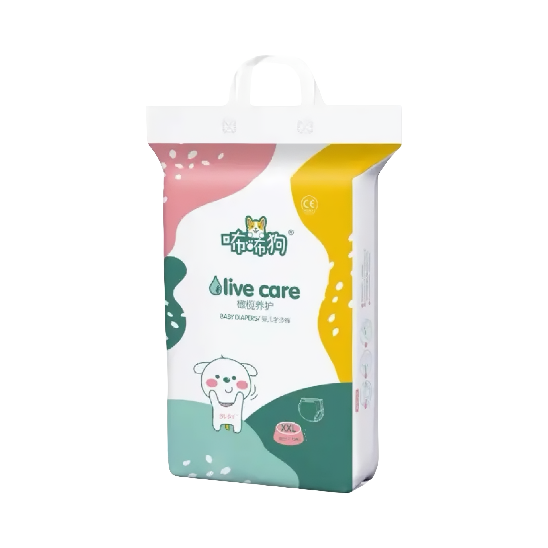 推荐商品：咘咘狗 橄榄养护婴儿拉拉裤XXL码 尿不湿