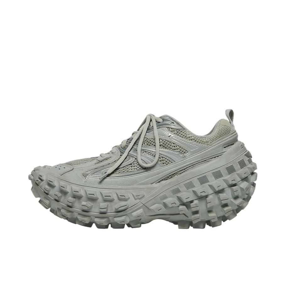 推荐商品：Balenciaga 巴黎世家 Defender 复古时尚 舒适透气 百搭厚底 网布 织物 圆头 做旧 轮胎鞋 老爹鞋 灰色