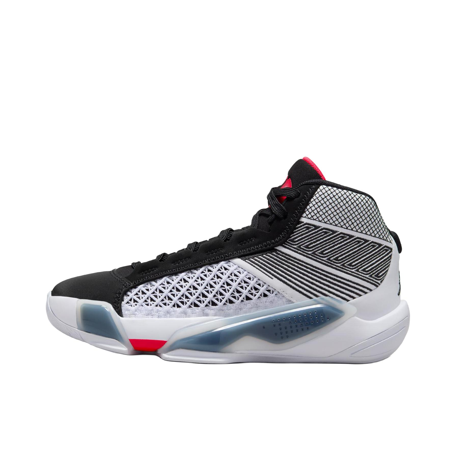 推荐商品：Air Jordan 38 篮球鞋 缓震抗扭舒适防滑耐磨圆头实战zoom 大童/白色/迷人红/黑色