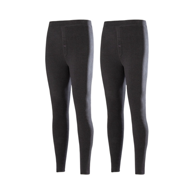推荐商品：天蚕 防寒纯色加绒打底裤 TC-YGRN3 男士/深灰/2条装