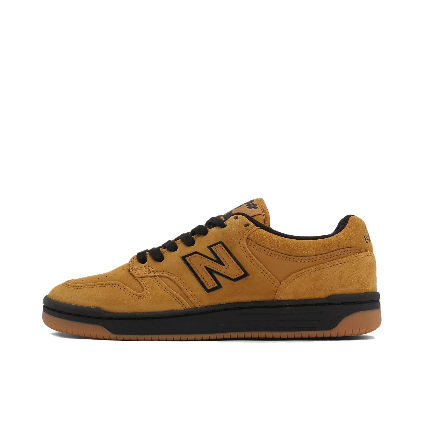 推荐商品：New Balance numeric 480 薄底 减震耐磨 防滑轻便 透气 复古 板鞋 D宽/棕色