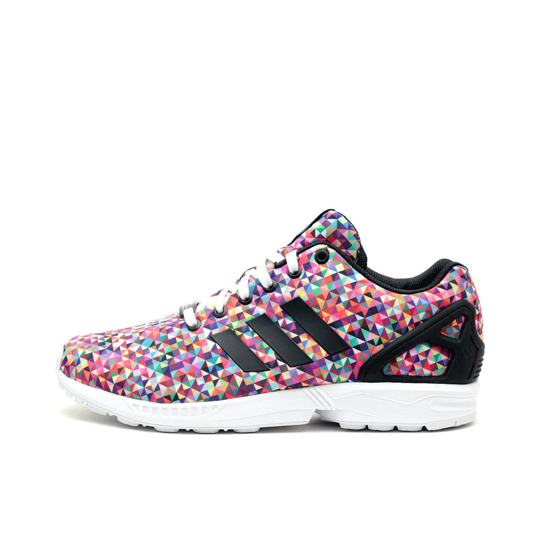 推荐商品：adidas Originals ZX Flux 防滑耐磨 轻便透气 舒适运动 休闲鞋 Multi-Color Prism 彩虹马赛克
