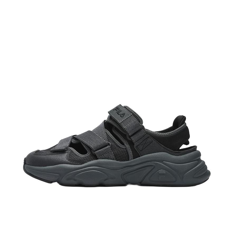 推荐商品：FILA/斐乐 Mars 凉鞋 回弹舒适增高简约透气耐磨时尚沙滩 黑色