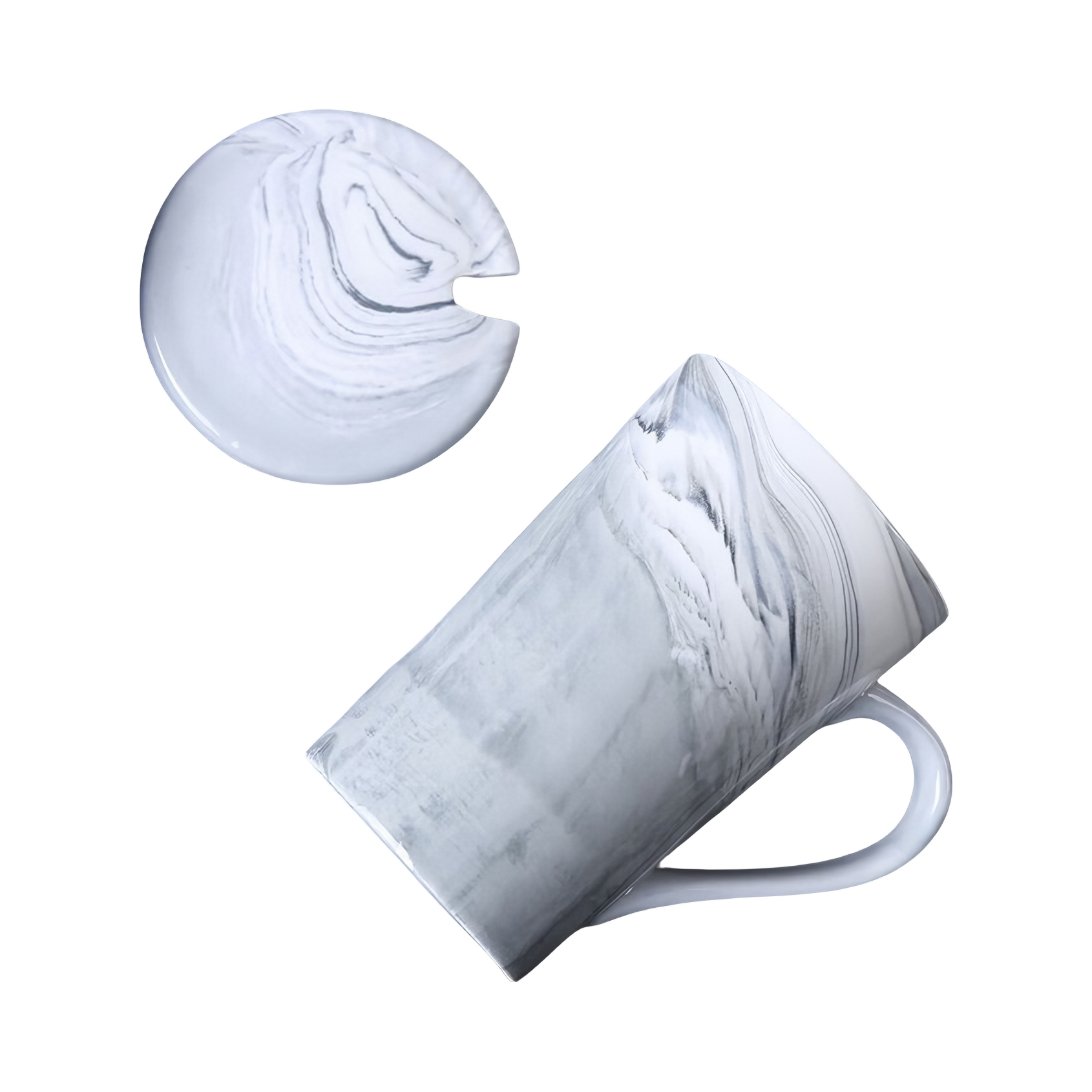 推荐商品：源恒协 大理石纹理款 400ml 陶瓷 马克杯