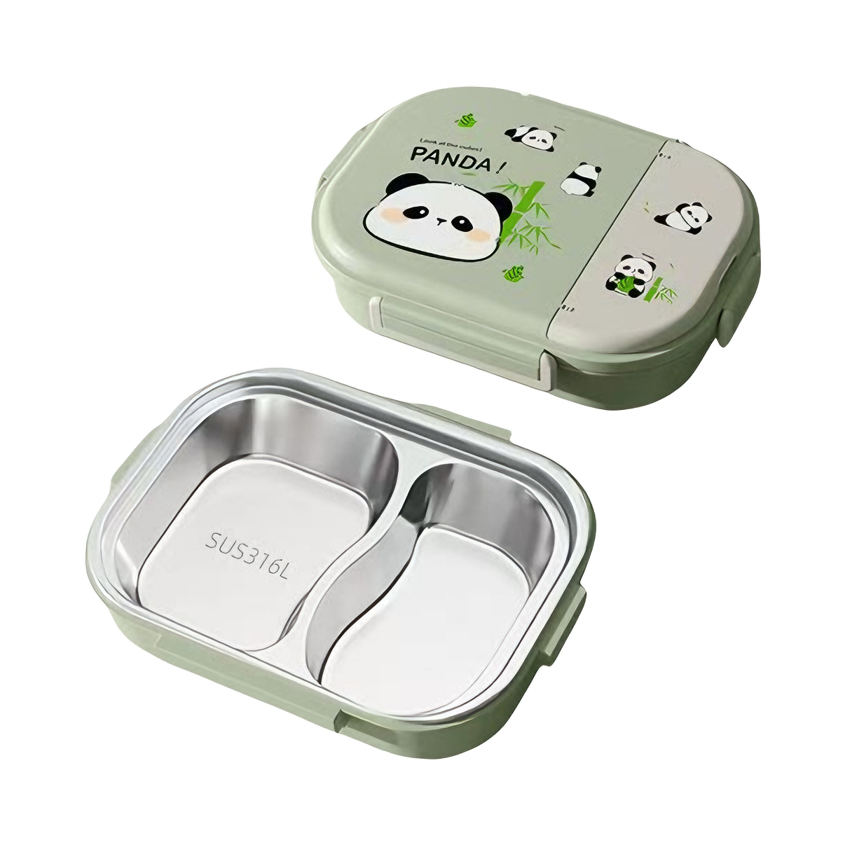 推荐商品：猫友时光 英伦风 方形 316L不锈钢 分格保温饭盒 食品级上班族便当盒