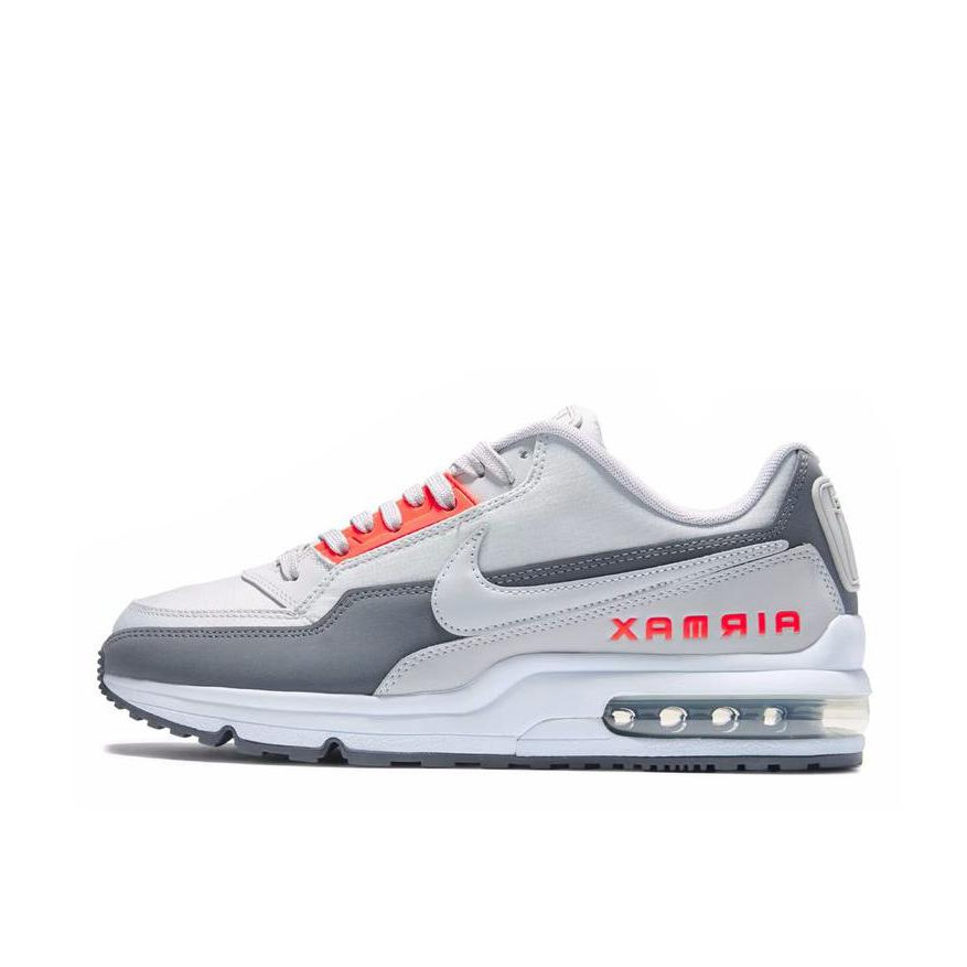 推荐商品：Nike Air Max LTD 3 跑鞋 防滑耐磨透气轻便舒适减震支撑合成革百搭潮流回弹耐穿抓地 灰色/白色/红色