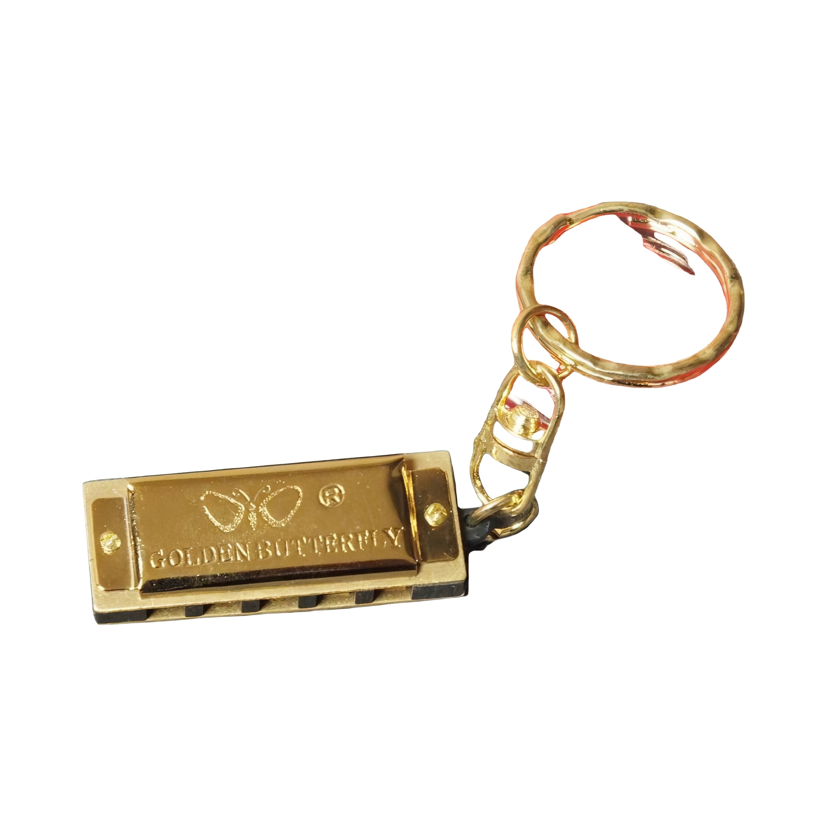 推荐商品：Golden Butterfly/金蝶 WH5A-2 5孔10音迷你钥匙圈式口琴