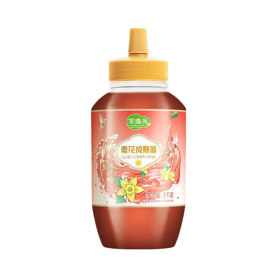 推荐商品：萃臻源 枣花成熟蜜 挤压瓶装 甄选蜂源 质地浓稠