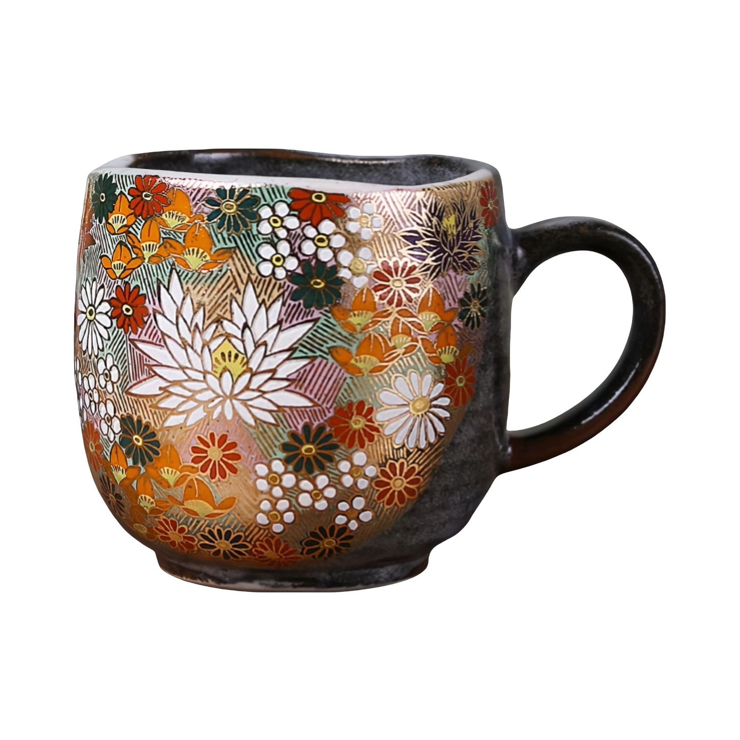 推荐商品：karphome 九谷烧复古款 250ml 陶瓷 马克杯