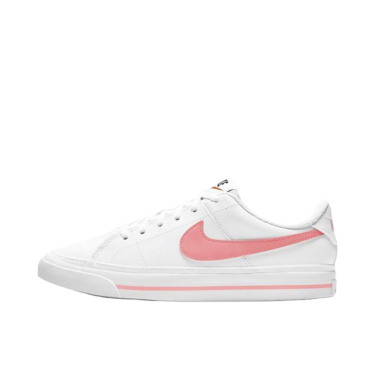 推荐商品：Nike Court Legacy 板鞋 复古舒适透气防滑耐磨休闲运动一脚蹬 女款/白色/粉色