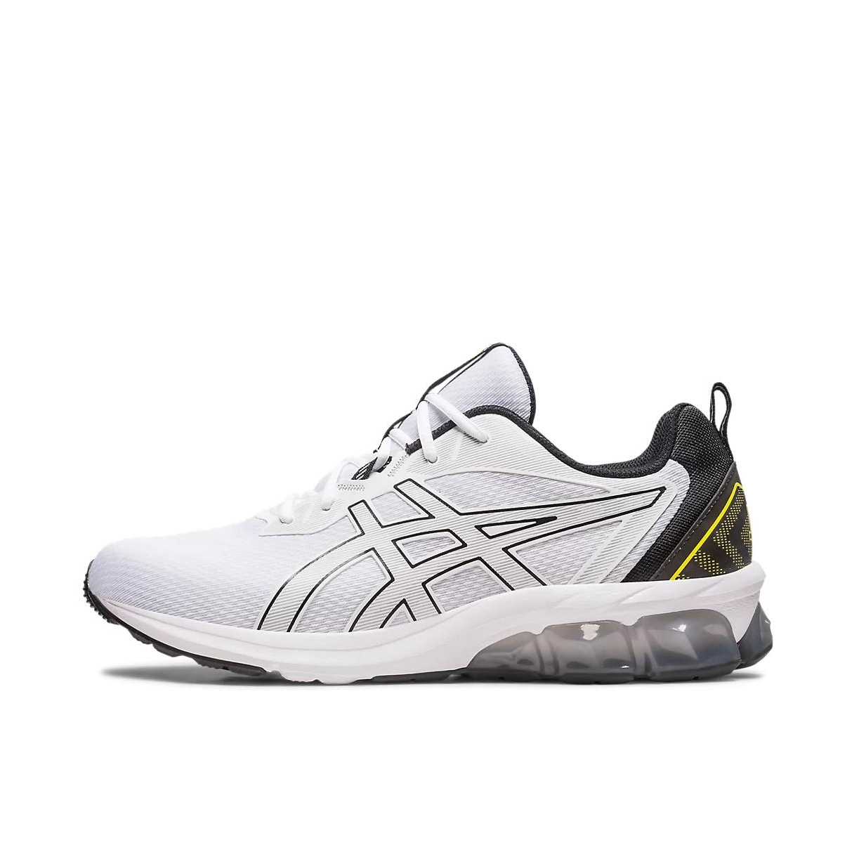 推荐商品：Asics/亚瑟士 Gel-Quantum 90 4 跑鞋 抓地稳定防滑耐磨支撑舒适缓震网面透气柔韧圆头织物简约百搭锻炼慢跑 白色/黑色