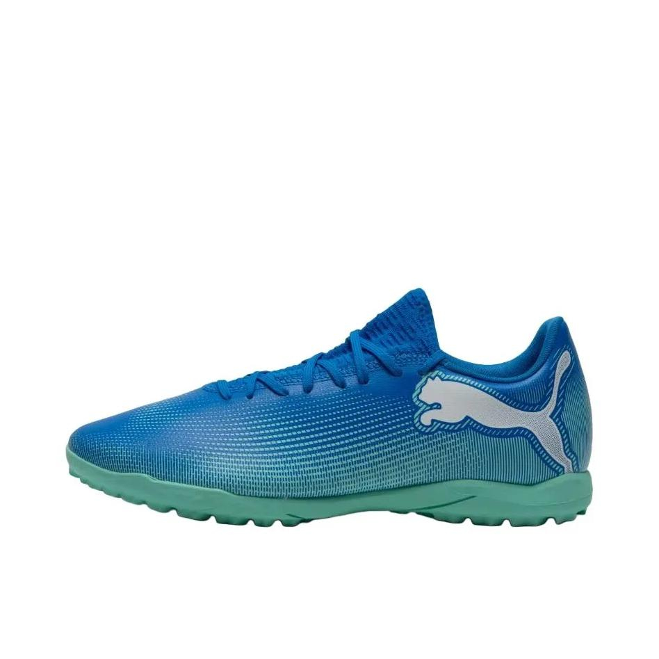 推荐商品：Puma/彪马  FUTURE 7 PLAY TT  人造草地 胶质 比赛 舒适轻便 防滑耐磨 百搭  足球鞋 钉鞋 蓝色