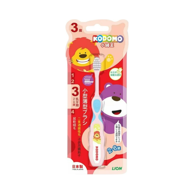 推荐商品：小狮王/KODOMO 日本进口儿童换牙期训练软毛牙刷分龄护齿细毛乳牙期0-2-6-9岁