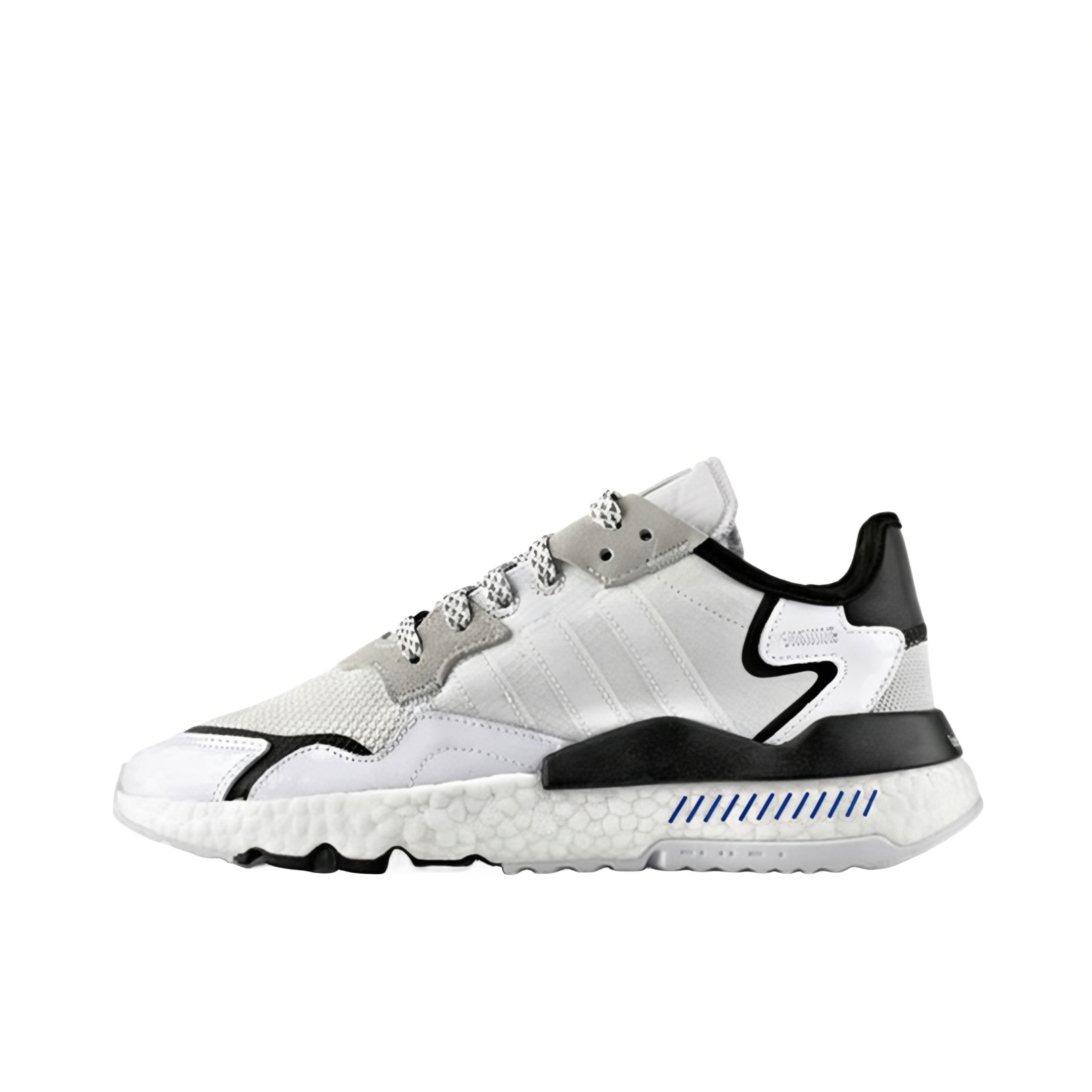 推荐商品：adidas Originals Nite Jogger BOOST 透气 防滑 支撑 中底 复古 运动休闲鞋 Star War Star Wars联名/白色/黑色/灰色