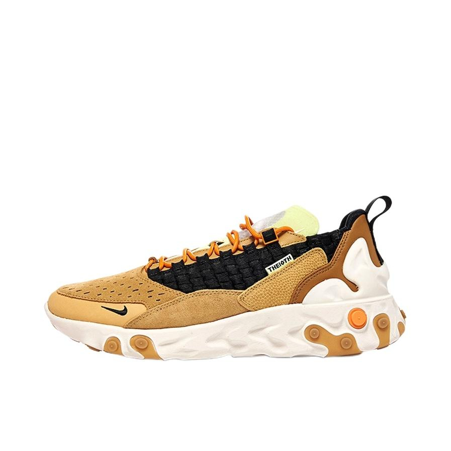 推荐商品：Nike React Sertu 运动休闲鞋 缓震耐磨舒适透气复古泡棉 THE10TH 麦色/白色