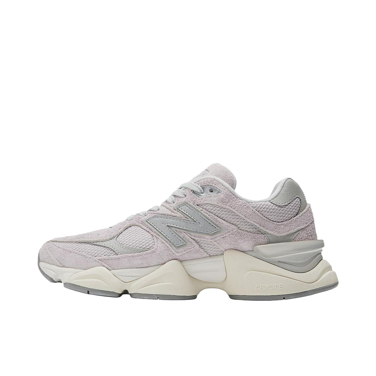 推荐商品：New Balance 9060 跑鞋 绒面革舒适减震网面透气防滑耐磨拼接复古增高圆头贴合耐穿 粉色/灰色