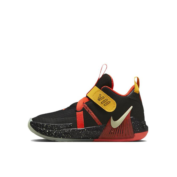 推荐商品：Nike LeBron Witness 7 防滑 耐磨 舒适 减震 训练 透气 儿童篮球鞋 小童/黑色/黄色