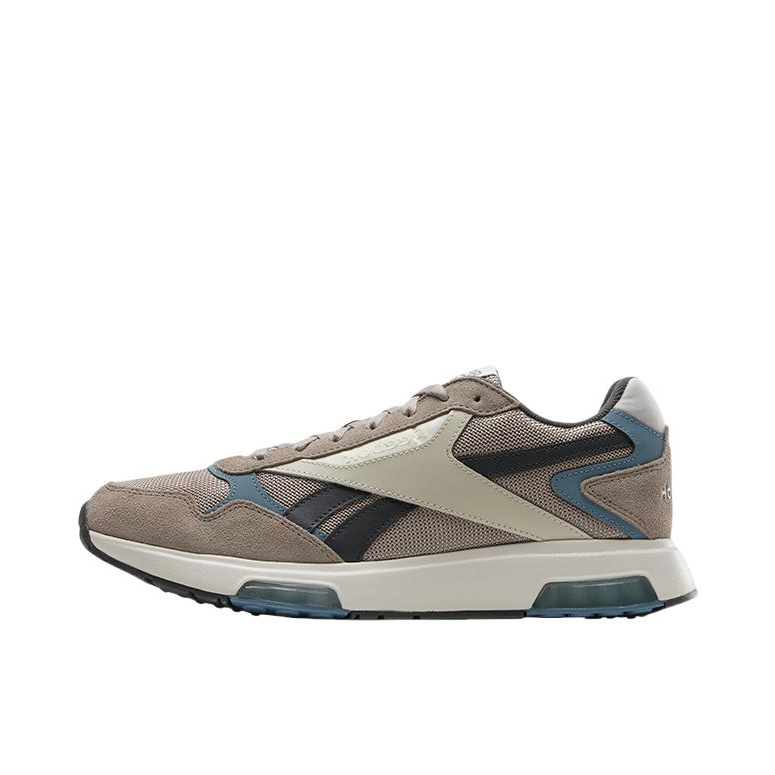 推荐商品：Reebok/锐步 GLIDE DMX 跑鞋 运动防滑低帮休闲轻便 灰色/绿色