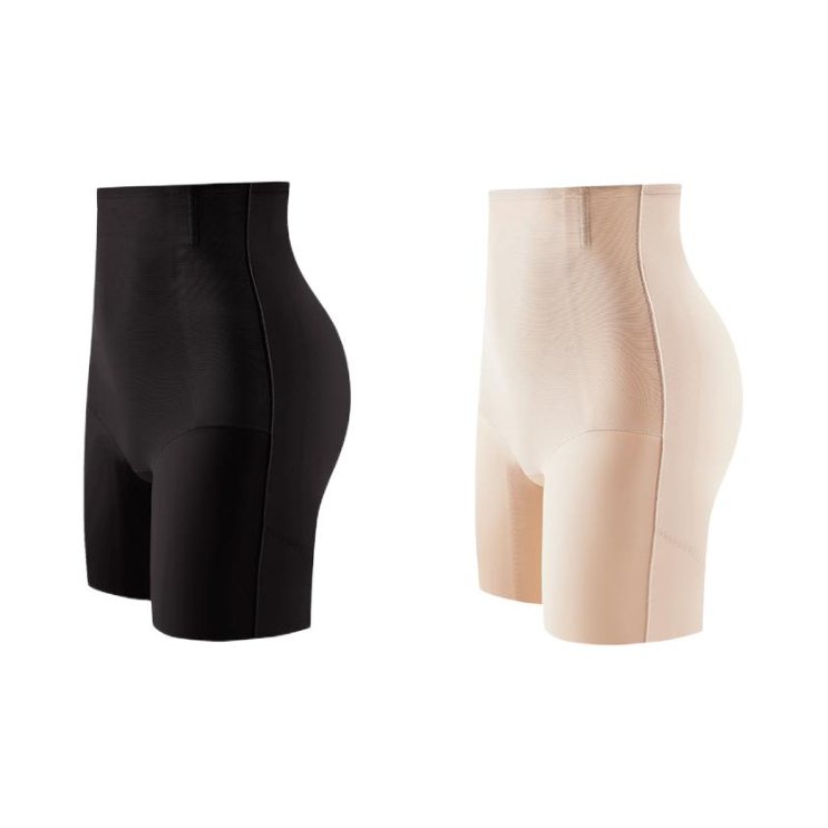 推荐商品：Aosmanna/奥丝曼娜 收腹高腰莱卡无痕紧身裤 女装 6835 肤+黑