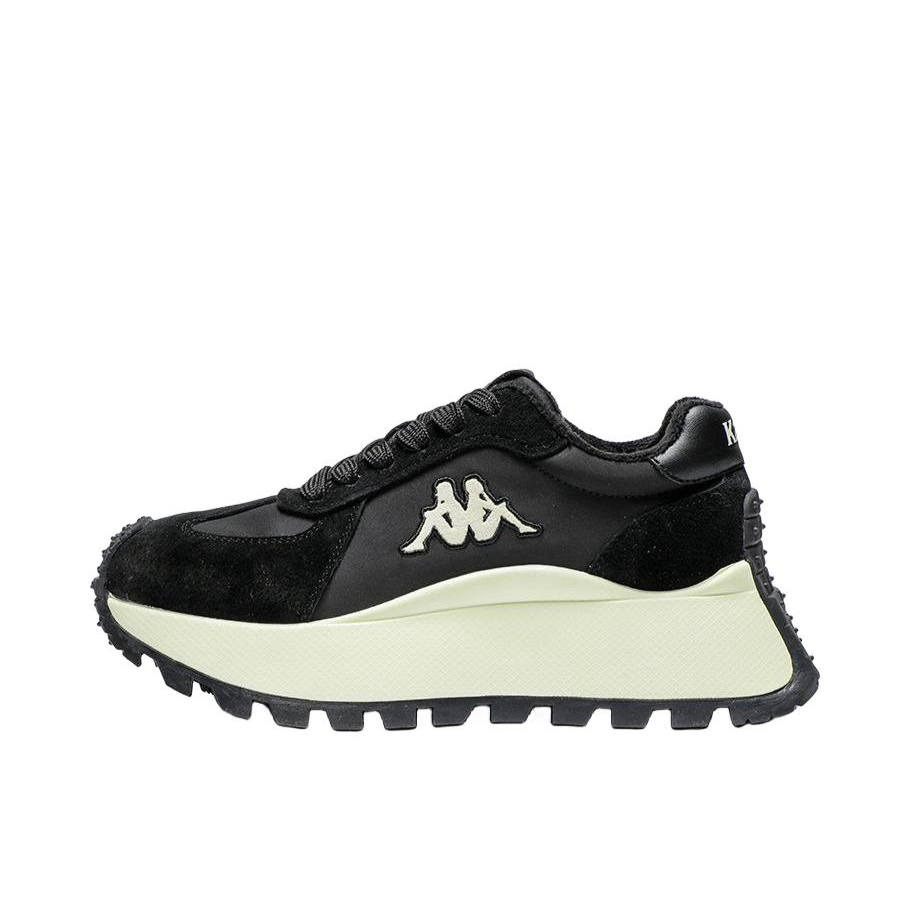 推荐商品：Kappa 保暖增高 防滑耐磨 复古百搭 时尚潮流 运动休闲鞋 女款/黑色